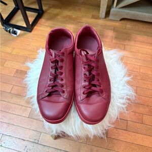 Gucci Red Leather Sneakers